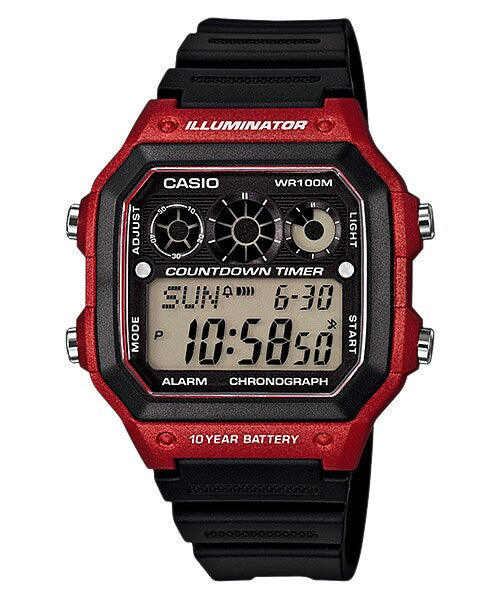 CASIO Men's Referee Timer Watch #AE-1300WH-4AVDF