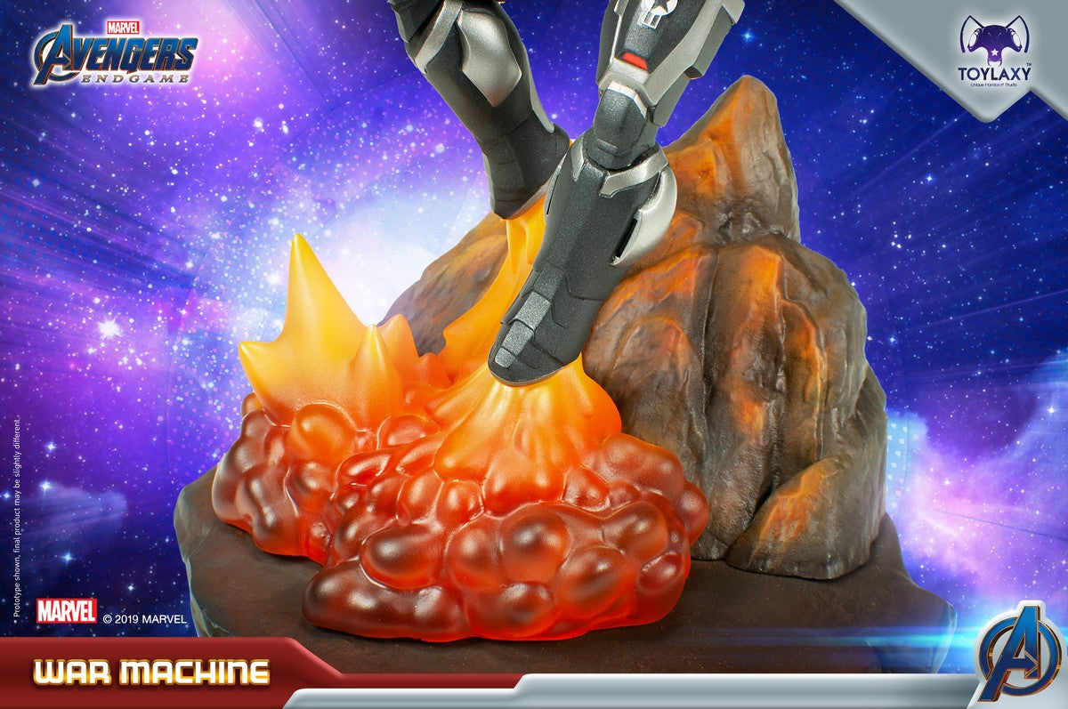 漫威復仇者聯盟:戰爭機器正版模型手辦人偶玩具 Marvel's Avengers: Endgame Premium PVC War Machine official figure toy wave 2 base