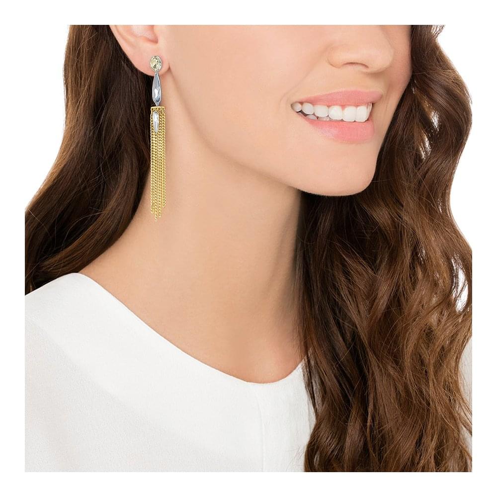 SWAROVSKI Gipsy Pierced Earrings - Teal #5252764