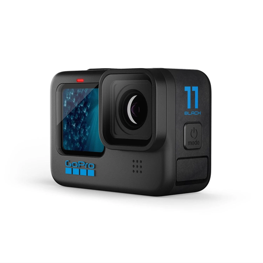 GoPro HERO11 Black - Waterproof Action Camera with Front LCD and Touch Rear Screens|5.3K 60 Ultra HD Video|27MP Photos side view