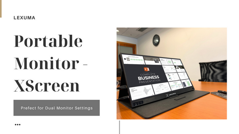 Lexuma XScreen portable monitor 1080 full HD blog post better choice for dual monitor settings banner