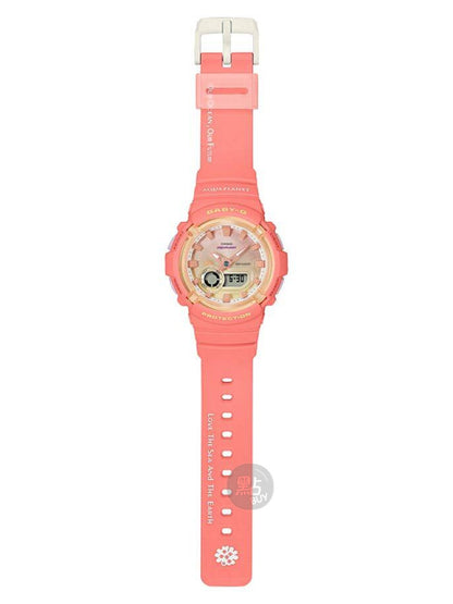 CASIO BABY-G Aqua Planet Pink and White Watch #BGA-280AQ-4ADR