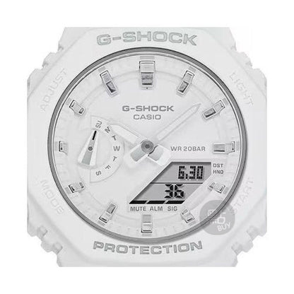 CASIO G-SHOCK White Women Watch #GMA-S2100-7AER close up 