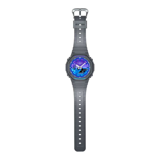 卡西歐 GA-2100FLS-8A2DR - 錶帶特寫
