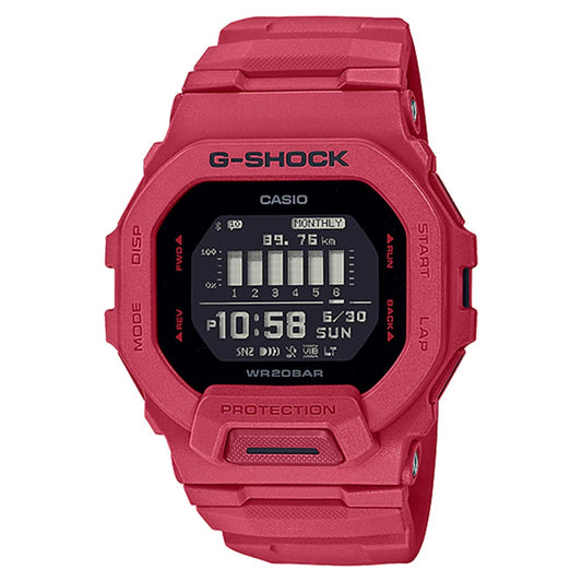 Casio GBD-200RD-4DR G-Shock 運動型鮮紅色訓練手錶