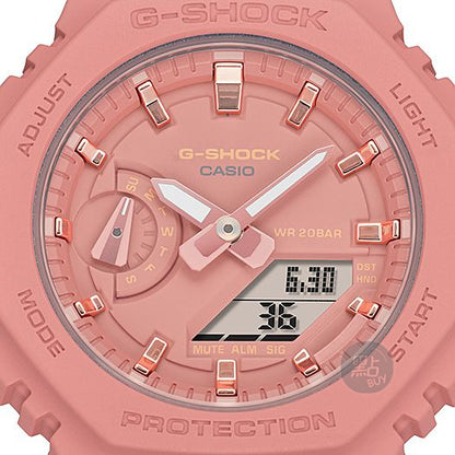 CASIO Pink G-SHOCK Women Watch #GMA-S2100-4A2ER close up