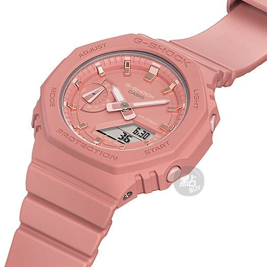 CASIO Pink G-SHOCK Women Watch #GMA-S2100-4A2ER close up