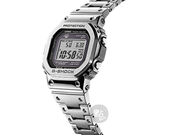 CASIO G-SHOCK Silver Radio-controlled Watch #GMW-B5000D-1DR side