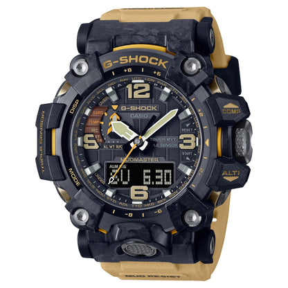 Casio GWG-2000-1A5DR Master of G - Land Mudmaster 手錶 - 黑褐色錶款，正面白色背景