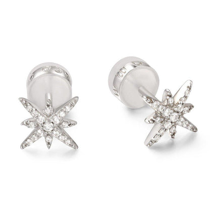 APM Météorites Stud Earrings - Silver #AE8419OX
