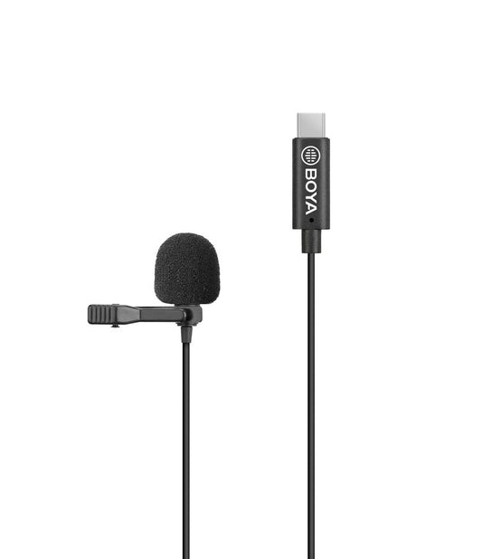 點Buy Dimbuyshop 博雅 BOYA BY-M3 Digital Lavalier Microphone for Type-C devices 6m long cables connect with android phone devices with Type-C connection port overview 安卓設備 安卓電話外置咪 麥克風 外置mic 領夾麥克風