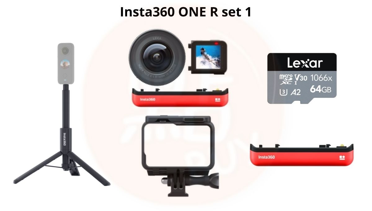 Insta360 ONE R 防震防水定向深度追蹤運動相機 Depth Tracking Action Camera (1英吋感光元件 / 雙鏡頭 / 360 全景鏡頭)