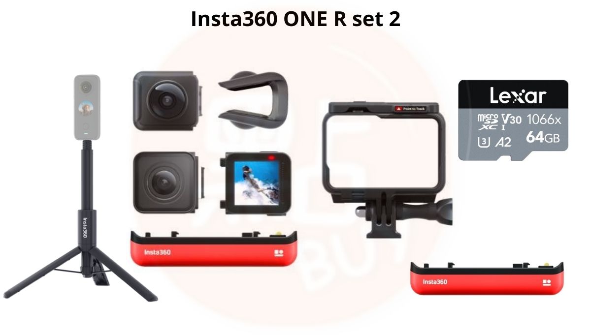 Insta360 ONE R 防震防水定向深度追蹤運動相機 Depth Tracking Action Camera (1英吋感光元件 / 雙鏡頭 / 360 全景鏡頭)