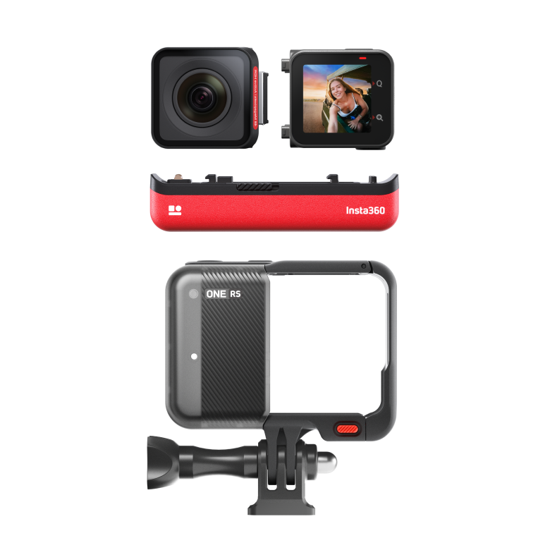 Insta360 ONE RS Interchangeable Lens Action Camera - 4K - package