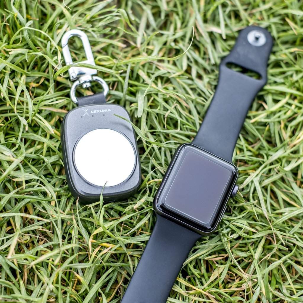 Lexuma XTAG Apple Watch Portable Charger Wireless Charging Travel Charger 辣數碼  green background
