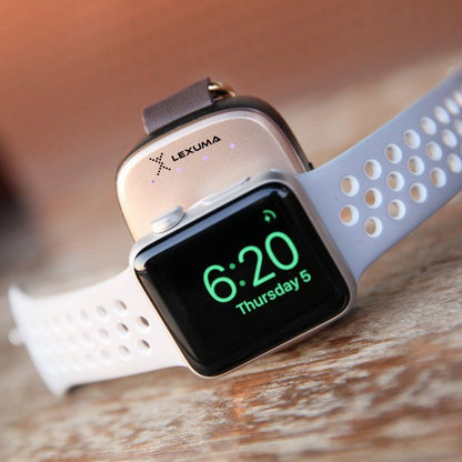 Lexuma XTAG Apple Watch Portable Charger Wireless Charging Travel Charger 辣數碼 dimbuyshop Apple watch series 4 screen protector anti scratch anti-fingerprint tempered glass screen protector film on desk table