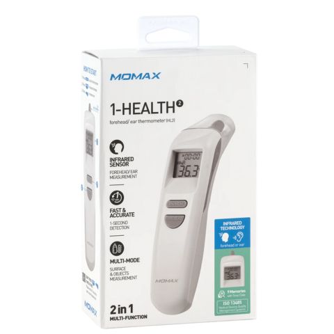 MOMAX 1-Health Pro 非接觸式二合一紅外線探熱溫度計 (HL2) with package