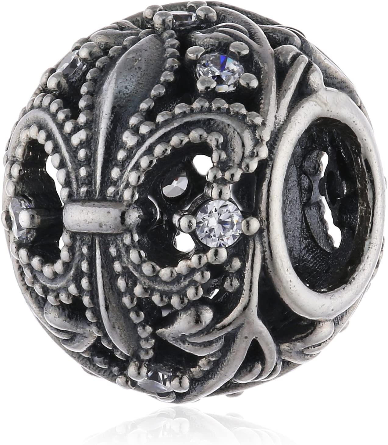Pandora 鳶尾花鏤空串飾 #791378CZ
