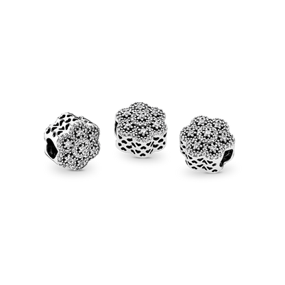 Pandora Ice Floral Charm #791998CZ