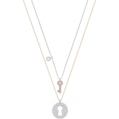 SWAROVSKI Crystal Wishes Key Pendant Set - Pink #5272240