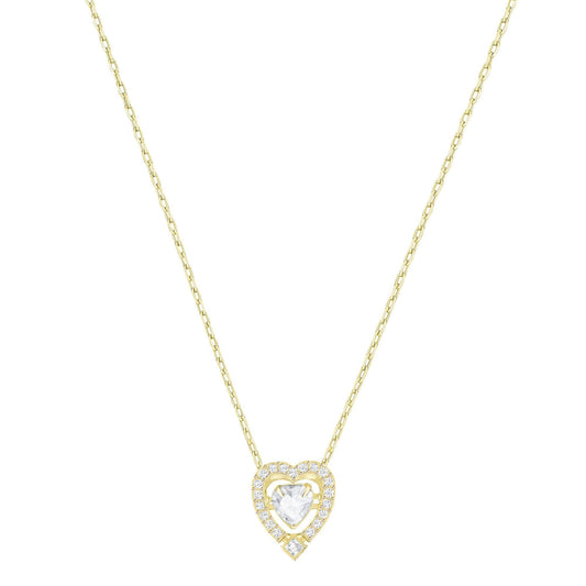 SWAROVSKI Sparkling Dance Heart Necklace - Gold #5284190