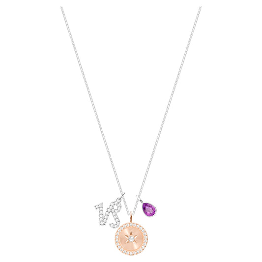SWAROVSKI Zodiac Pendant Capricorn Purple Rhodium Plating #5349216
