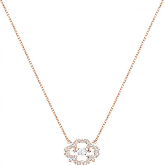SWAROVSKI Sparkling Dance Rose Gold Plated Necklace #5408437