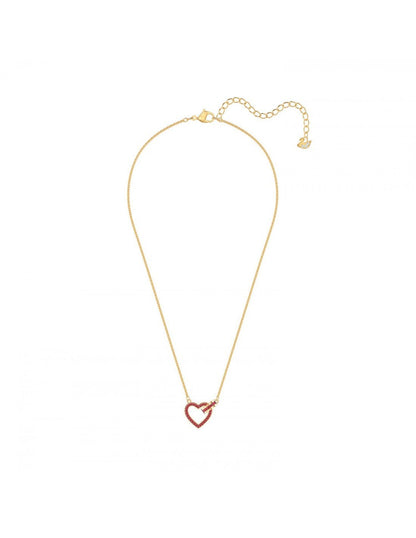 SWAROVSKI Lovely Necklace - Red & Gold plating #5465683
