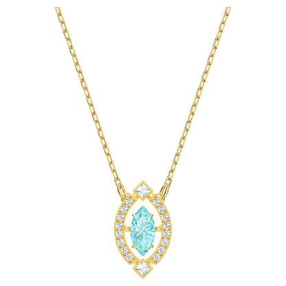 SWAROVSKI Sparkling Dance 項鏈 - 綠色及鍍金色 #5497474