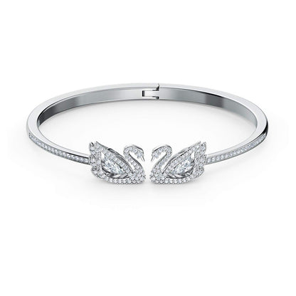 SWAROVSKI Dancing Swan bangle - White #5534850